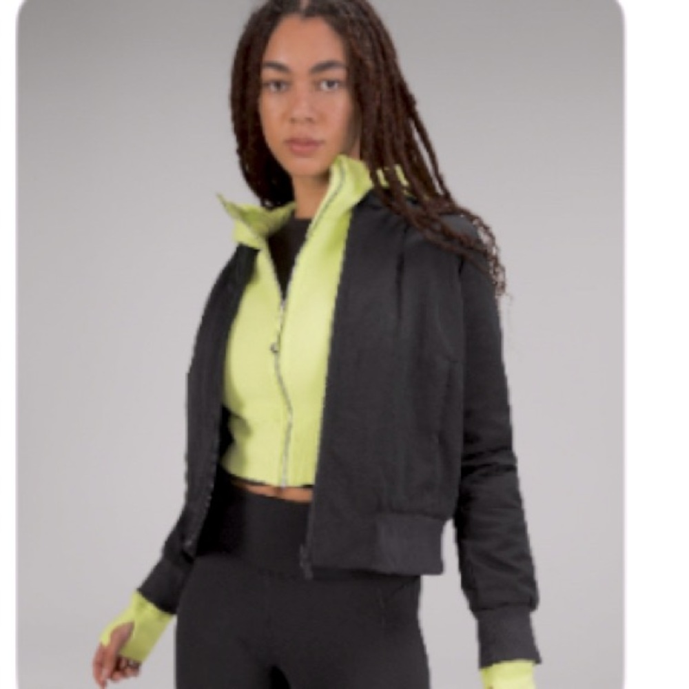 Lululemon Athletica Black Non-Stop Bomber Jacket